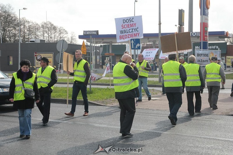 Protest w sprawie budowy obwodnicy Ostrołęki, fot. eOstroleka.pl