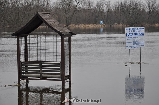 Tak obecnie wygląda część plaży miejskiej w Ostrołęce, fot. eOstroleka.pl