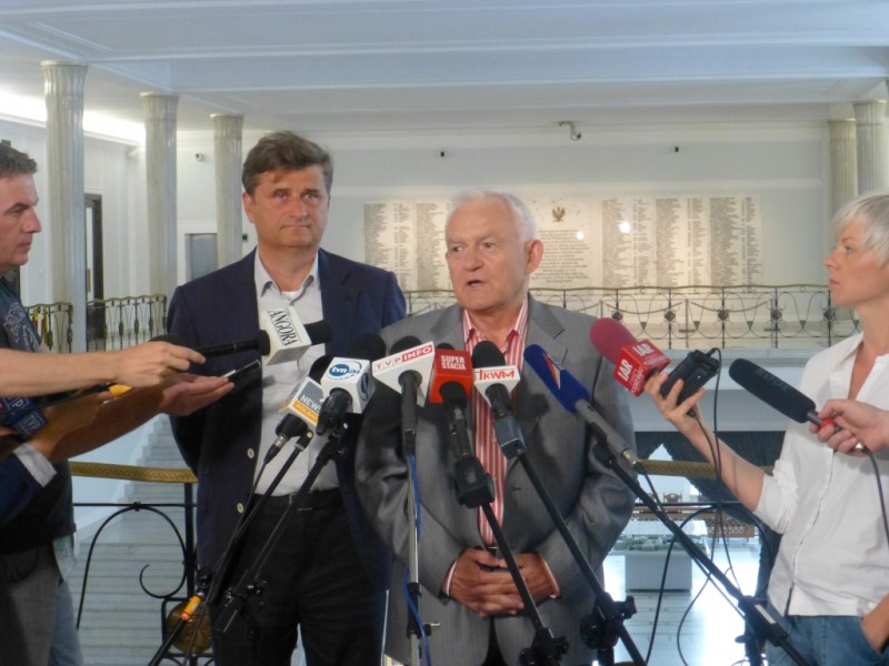 Janusz Palikot, Leszek Miller, fot. sld.org.pl