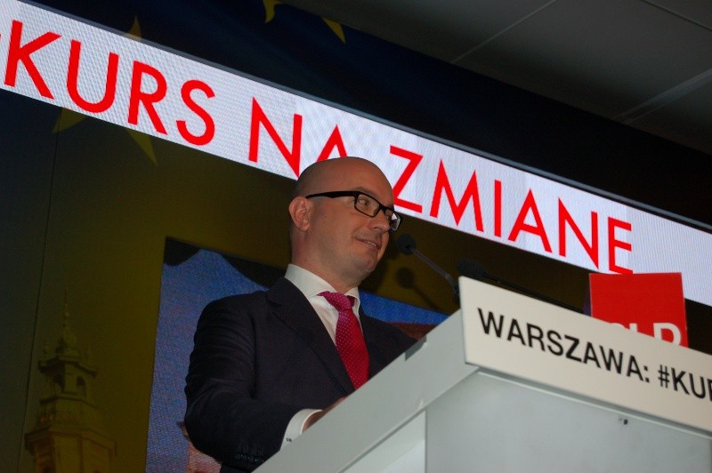 Kandydat SLD na prezydenta Warszawy Sebastian Wierzbicki