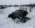 Karwowo: Wypadek na drodze krajowej 61. Trzy osoby przewiezione do szpitala [ZDJĘCIA]