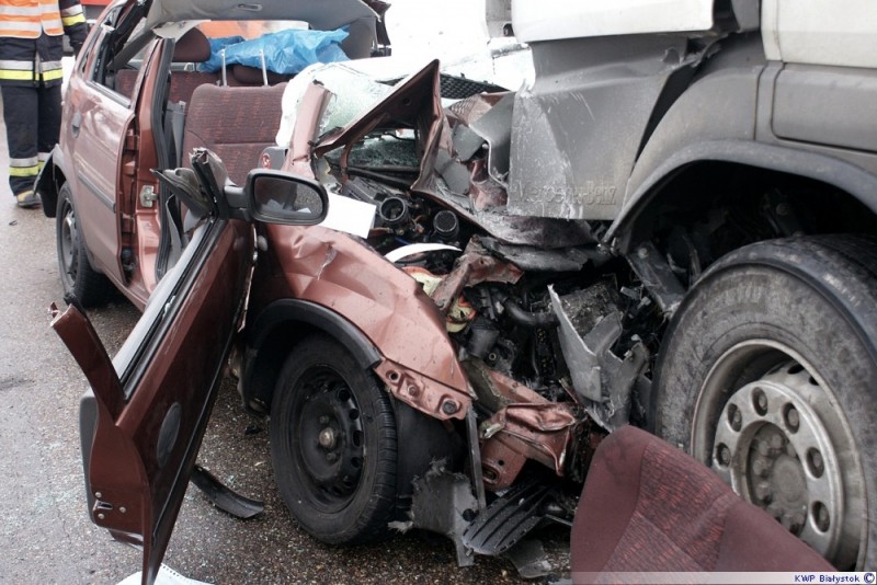 Śmiertelny wypadek w Andrzejewie, fot. podlaska.policja.gov.pl