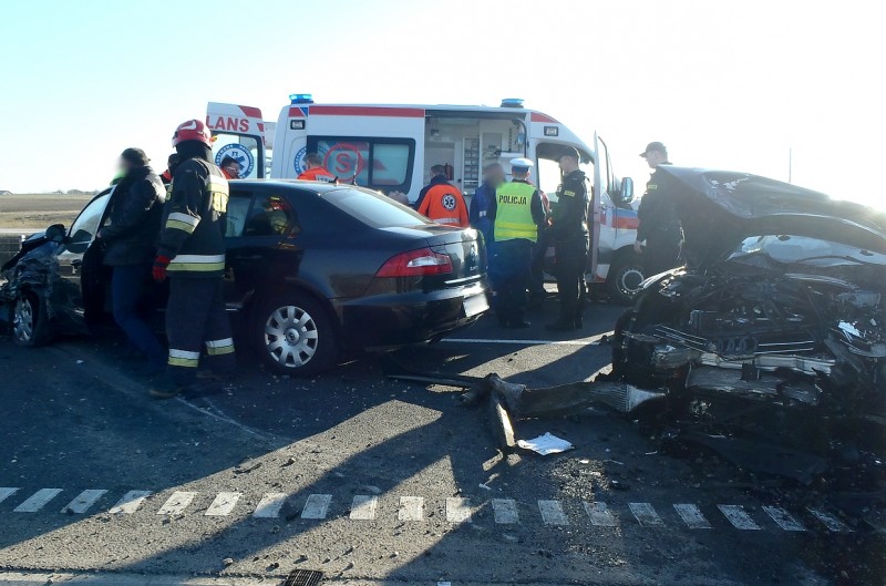 Karambol na obwodnicy Augustowa, fot. podlaska.policja.gov.pl