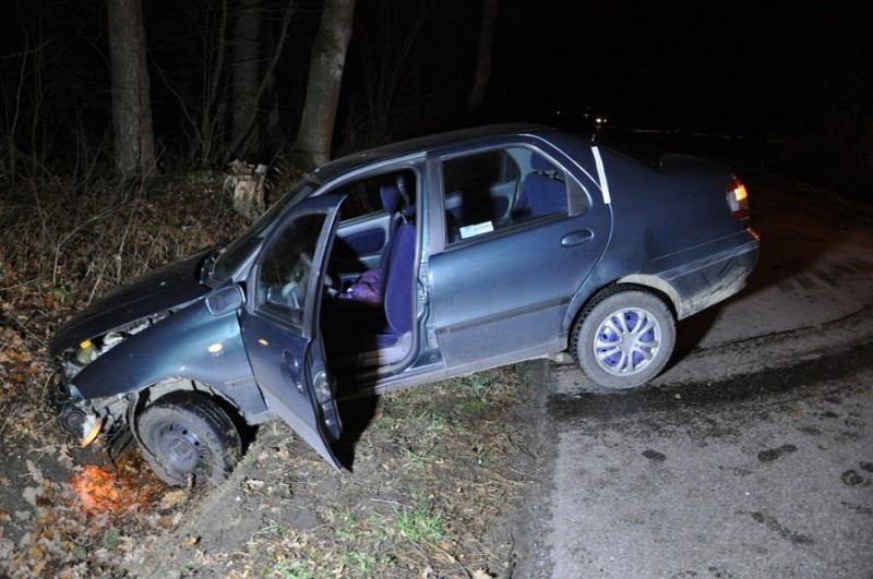 Wypadek w miejscowości Łachoń gm. Winnica, fot. KPP w Pułtusku