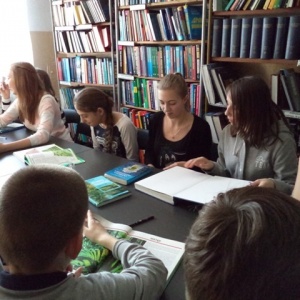 Lekcja biblioteczna w Goworowie