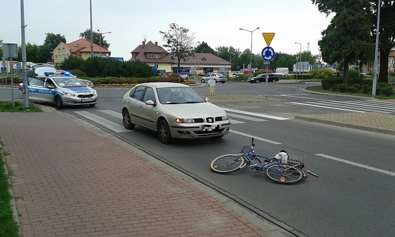 W wyniku wypadku na Steyera w Ostrołęce ranny został 69-letni rowerzysta, fot. eOstrołęka.pl