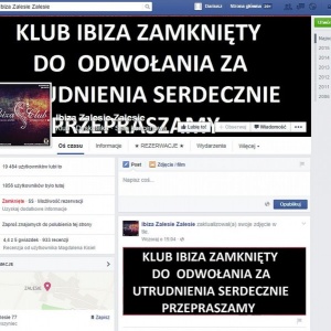 Club Ibiza w Zalesiu zamknięty? Hakerzy przejęli facebokowy fanpage klubu 