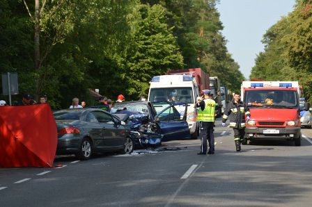 Śmiertelny wypadek pod Bełchatowem, fot. lodzka.policja.gov.pl