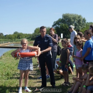 Ostrołęka: O bezpieczeństwie nad wodą na plaży miejskiej [ZDJĘCIA]