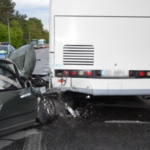 Zabiele Wielkie: Jedna osoba poszkodowana w wypadku autobusu