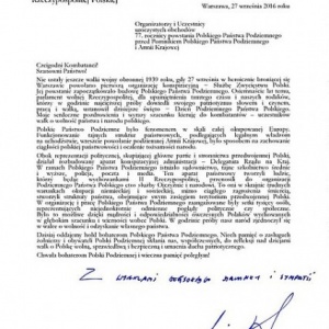 Obchody 77. rocznicy powstania Polskiego Państwa Podziemnego