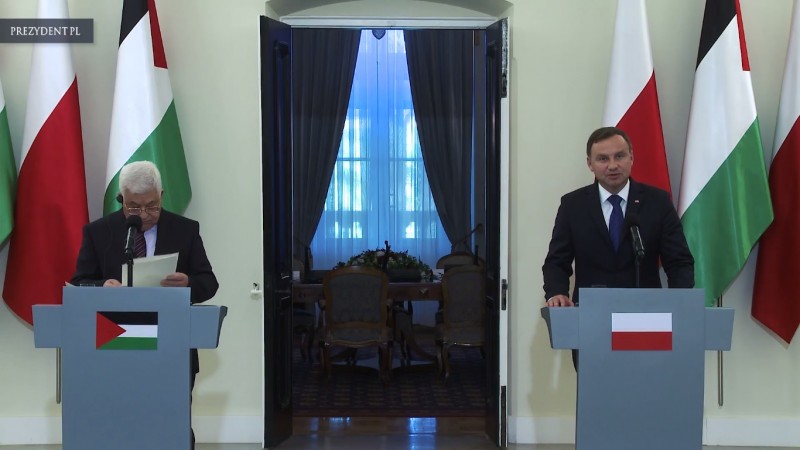 Prezydent Palestyny Mahmoud Abbas, Prezydent Polski Andrzej Duda