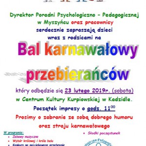 Bal Karnawałowy dla dzieci w Kadzidle