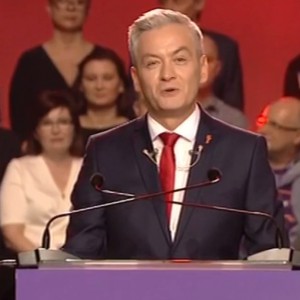 "Ostrołęka" na konwencji partii Wiosna. Robert Biedroń już liczy na nasze głosy?