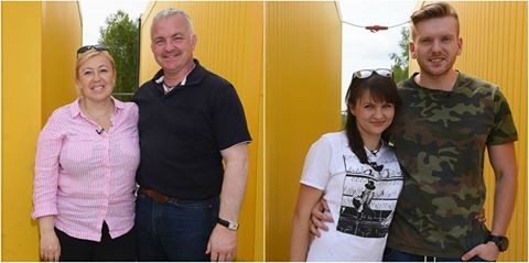 Finaliści Domu Marzeń - Marzena i Richard z lewej oraz Patrycja i Robert z prawej (fot. facebook.com/ Dom Marzeń TVN)