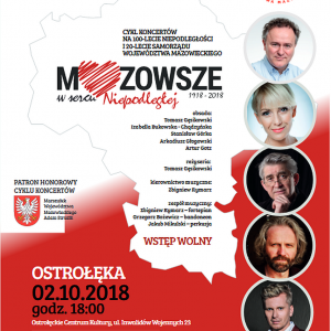 Koncert „Mazowsze w sercu Niepodległej” już dziś w Ostrołęce