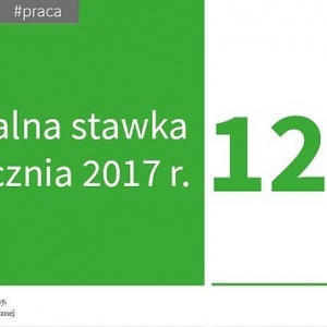 Minimalna stawka 12 zł od stycznia 2017