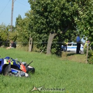 Wypadek motocyklisty w Kopaczyskach