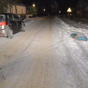 Wypadek na pseudokuligu w Walichnowach