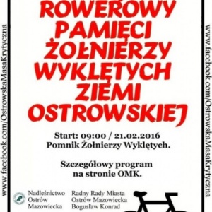 II Rajd Rowerowy Pamięci Żołnierzy Wyklętych Ziemi Ostrowskiej