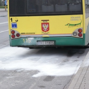 Pożar autobusu w Olszewo-Borkach