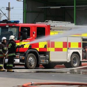 Pożar butli z acetylenem na osiedlu Stacja