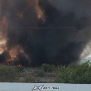 Pożary śmieci na terenie Olszewa-Borek