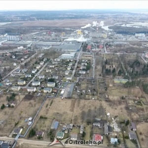 Tak wygląda przemysłowa dzielnica Ostrołęki (wideo z drona)