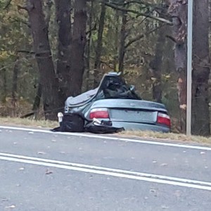 Śmiertelny wypadek pod Czerwinem. Zablokowana droga wojewódzka nr 627 [AKTUALIZACJA, WIDEO, ZDJĘCIA]