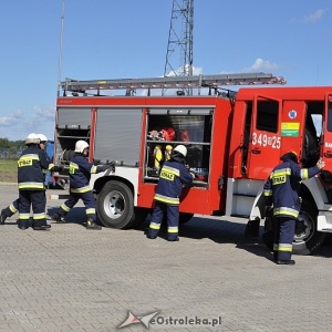 Pożar budynku w Obierwi