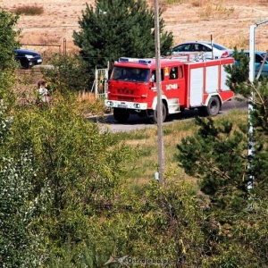 Pożar w składzie makulatury