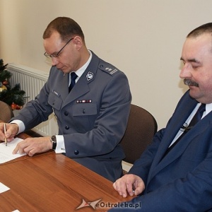 Ostrołęcka policja kontynuuje współpracę z II SLO [ZDJĘCIA]