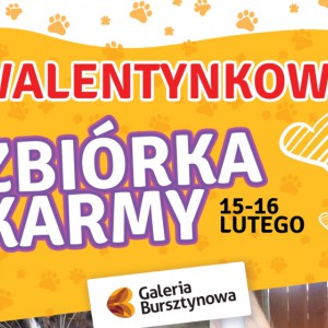 WALENTYNKOWA ZBIÓRKA KARMY DLA PSÓW I KOTÓW