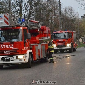 Pożar pod balkonem przy Dobrzańskiego