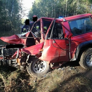 Wypadek w Cisku: 37-letni kierowca terenówki trafił do szpitala [ZDJĘCIA]
