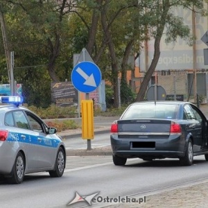 Kolizja przed wjazdem na &#8222;stary most&#8221; w Ostrołęce