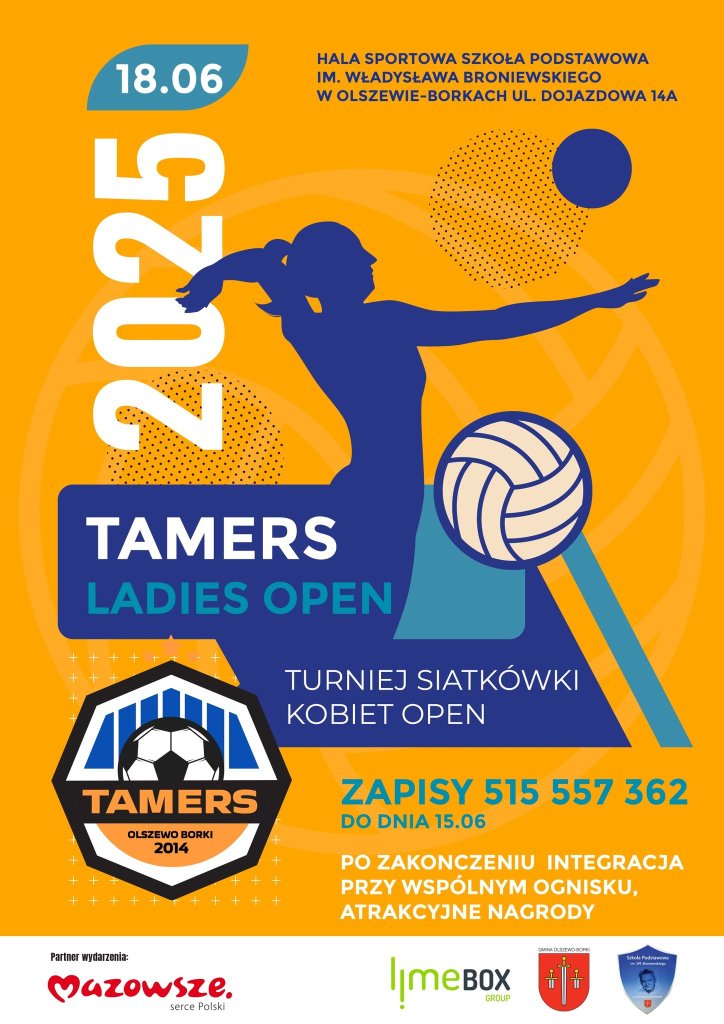 TAMERS LADIES OPEN 2025! Święto Siatkówki Kobiet w Olszewie-Borkach [ZAPISY]
