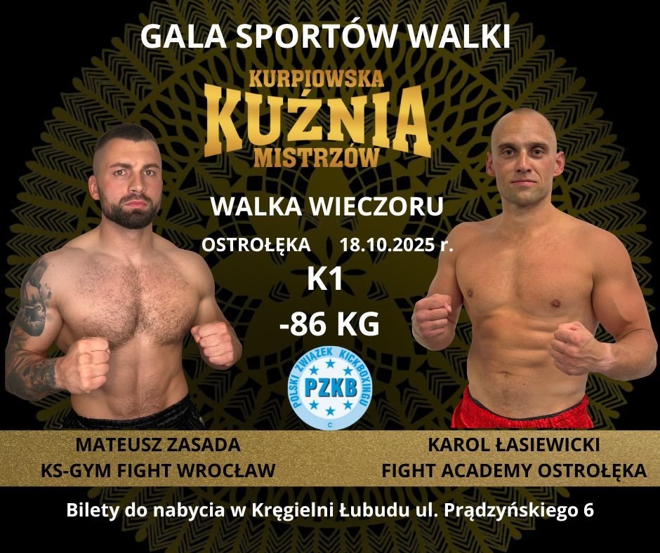 Gala Sportów Walki "Kurpiowska Kuźnia Mistrzów" w Ostrołęce