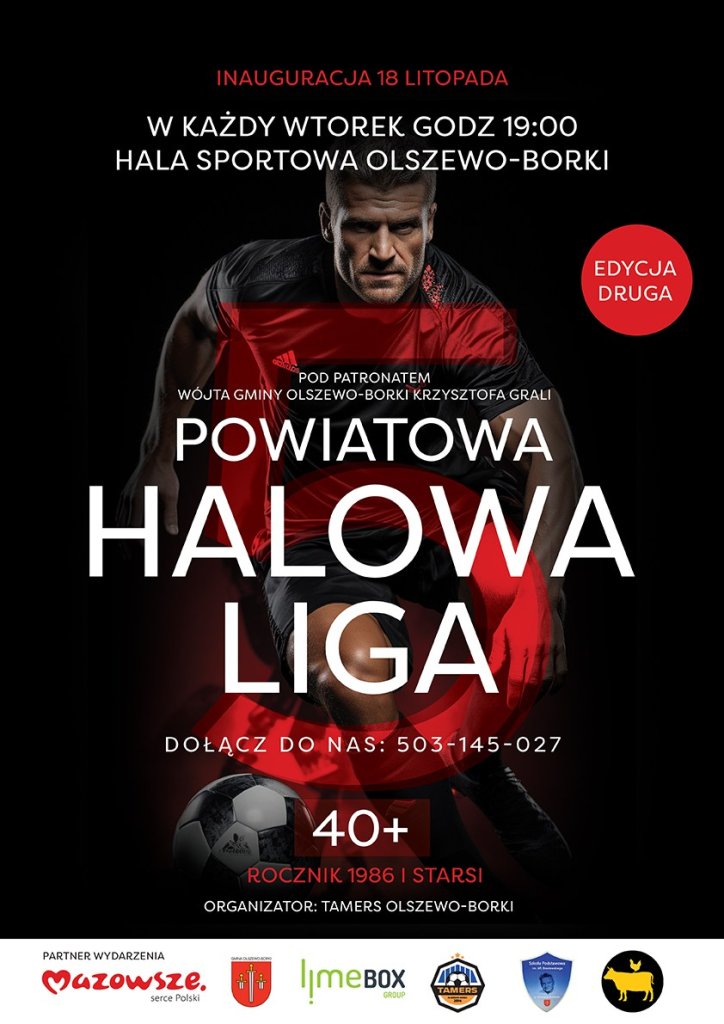Wielka inauguracja: Powiatowa Halowa Liga 40+startuje w Olszewie-Borkach! [ZAPISY]
