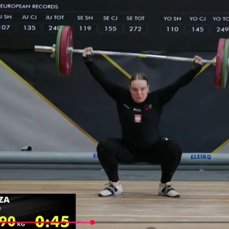 Dorota Gnoza siódmą sztangistką Europy! 16-latka z czterema rekordami Polski