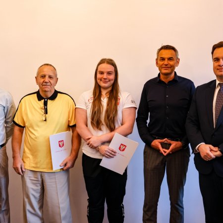 Brązowa medalistka Mistrzostw Europy odwiedziła ratusz. Prezydent pogratulował Dorocie historycznego sukcesu