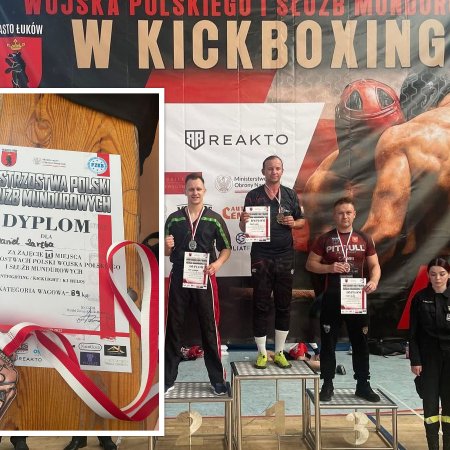 Policjant z Ostrołęki kolejny raz na podium Mistrzostw Służb Mundurowych w kickboxingu