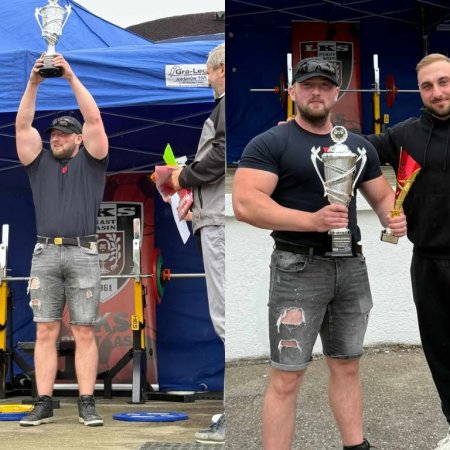 Michał Perżyło z KSS Kuźnia Ostrołęka triumfuje w Łasinie. 220 kg mimo trudnych warunków
