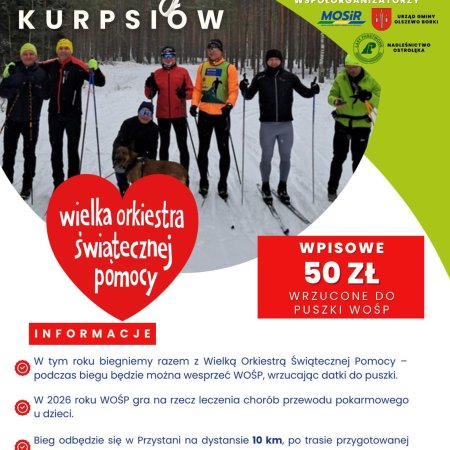 V Bieg Kurpsiów z Wielką Orkiestrą Świątecznej Pomocy [ZAPISY]