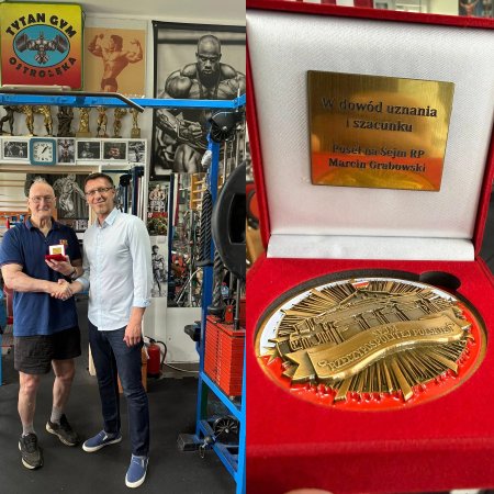 Poseł Marcin Grabowski uhonorował mistrza. Medal sejmowy dla Waldemara Nola
