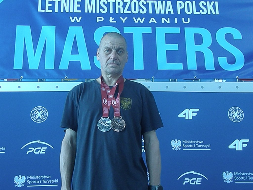 Medale pływaka UŚKS Ostrołęka na Letnich Mistrzostwach Polski Masters