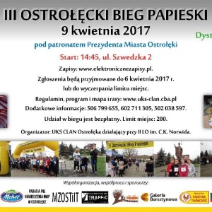 III Ostrołęcki Bieg Papieski [ZAPISY]