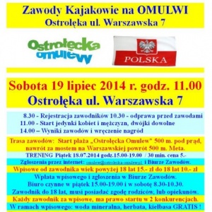 Nie przegap! Zawody kajakowe już 19 lipca