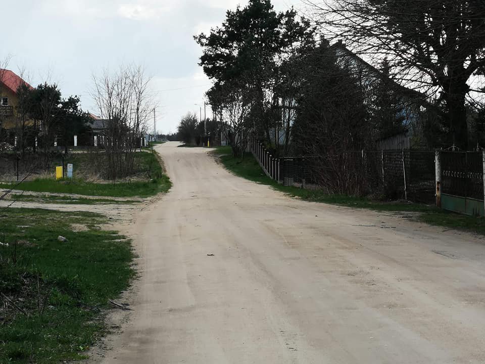 Ulica Polna w miejscowości Laskowiec, fot. UG Rzekuń