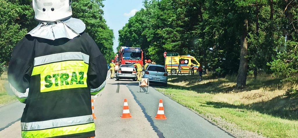 Wypadek w Wachu, fot. Policja Ostrołęka